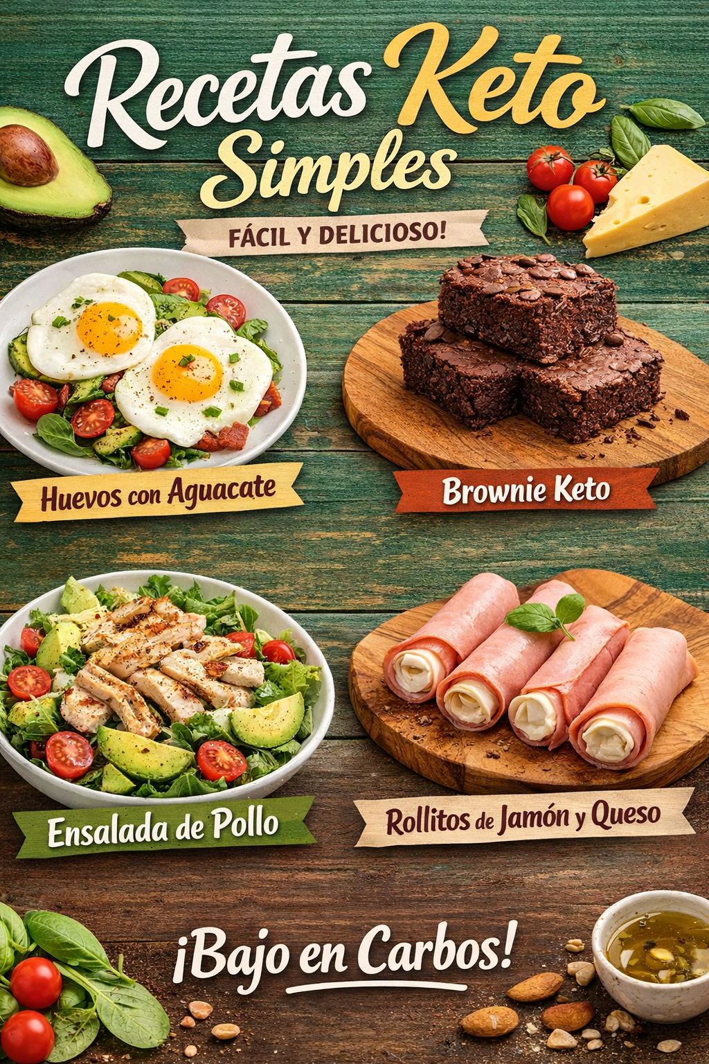 Keto Para Gente Ocupada :Recetas en 30 minutos + Macros